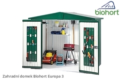 Biohort Zahradní domek EUROPA 3, tmavě šedá metalíza .