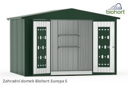 Biohort Zahradní domek EUROPA 5, stříbrná metalíza .