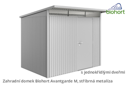 Biohort Zahradní domek AVANTGARDE A8, stříbrná metalíza .