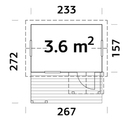 Dětský domek OTTO (233 x 157/258 cm) tl. 16mm