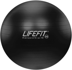 Míč gymnastický Lifefit Anti-Burst černý 55cm balon rehabilitační do 200kg Míč gymnastický Lifefit Anti-Burst černý 55cm balon rehabilitační do 200kg