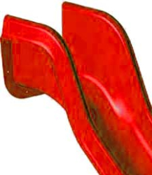 Skluzavka laminátová 2,5 m- červená - nástup 1 m Skluzavka laminátová 2,5 m- červená - nástup 1 m