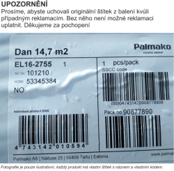 Zahradní domek - přístavek  Leif 2,2 m2 (234 x 95) tl.16 mm