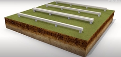 Základový rám na zemních vrutech včetně montáže (Dan 4,5  m2) Základový rám na zemních vrutech včetně montáže (Dan 4,5  m2)